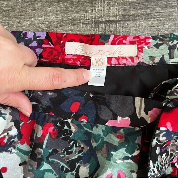 Anthro Hutch Printed Wrap Maxi in Floral High Low A-line Skirt XS - Picture 3 of 6